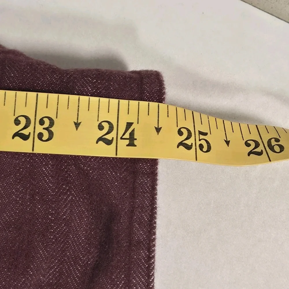 Banana Republic Heritage Button Down Shirt Mens Medium Herringbone Dark Cherry